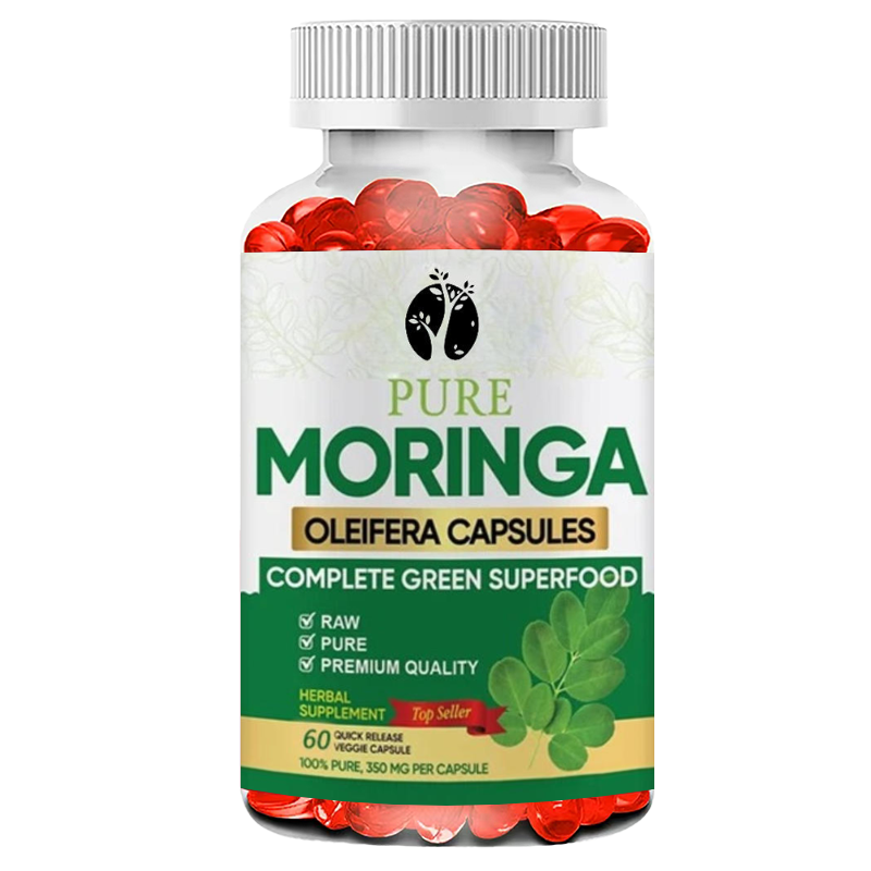 Moringa Leaf Powder - Moringa Capsules -60 Capsules 3X High-efficiency