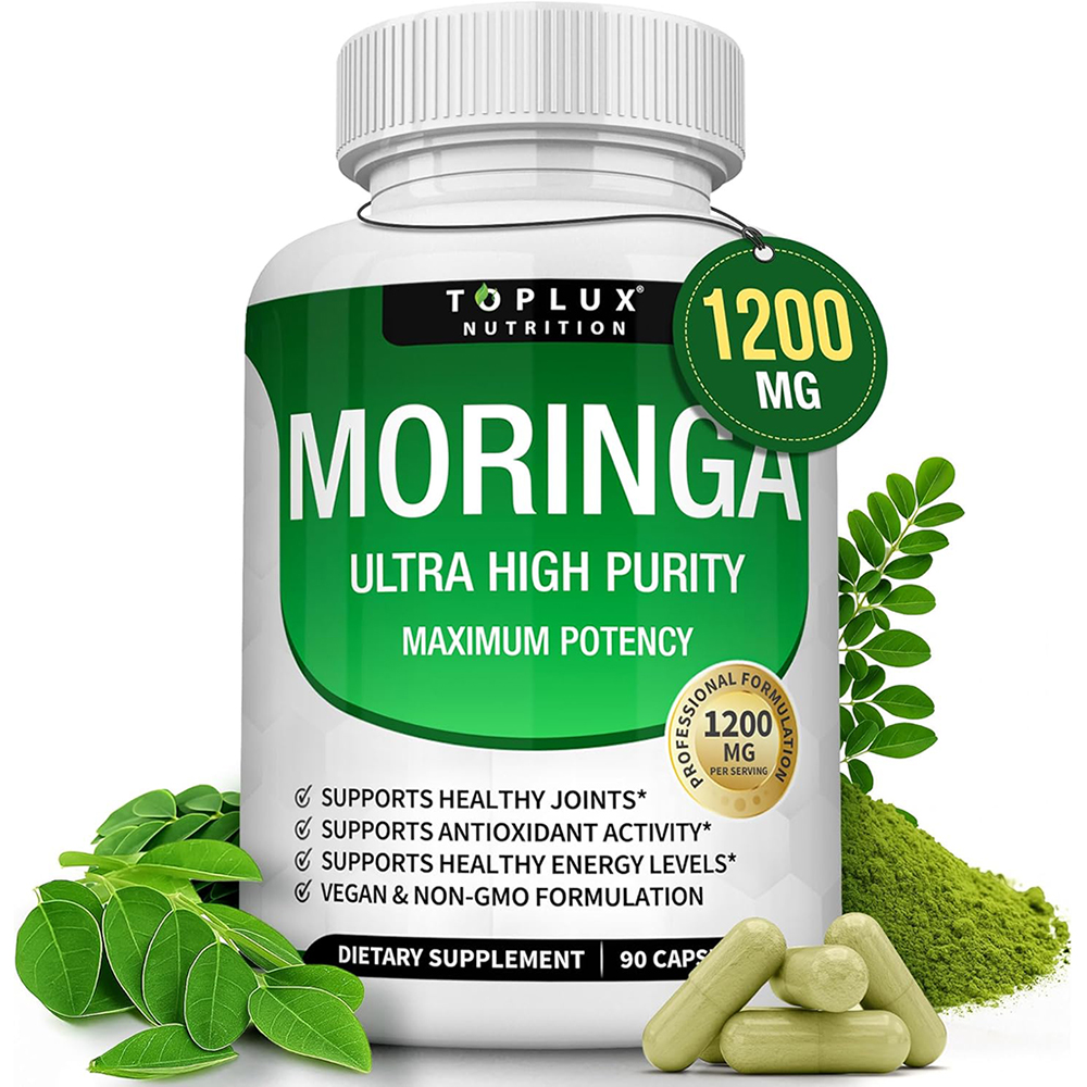 Moringa Leaf Powder - Moringa Capsules 1200mg - Pure Moringa