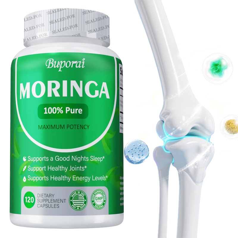 Moringa Leaf Powder - 100% Pure Moringa Leaf Powder Capsules,