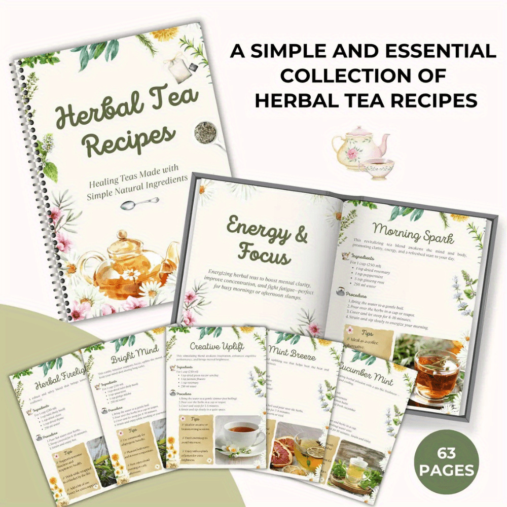 Herbal Tea Recipes Book – Natu - đánh giá và giá Wellness Herbal Tea Blends