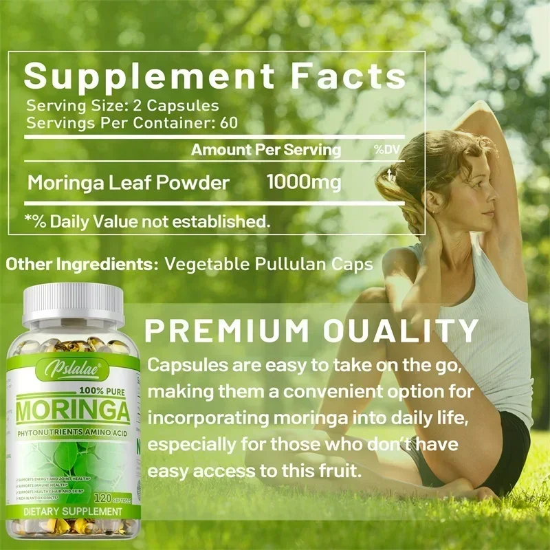 Moringa Capsules - Antioxidant - đánh giá và giá Moringa Leaf Powder