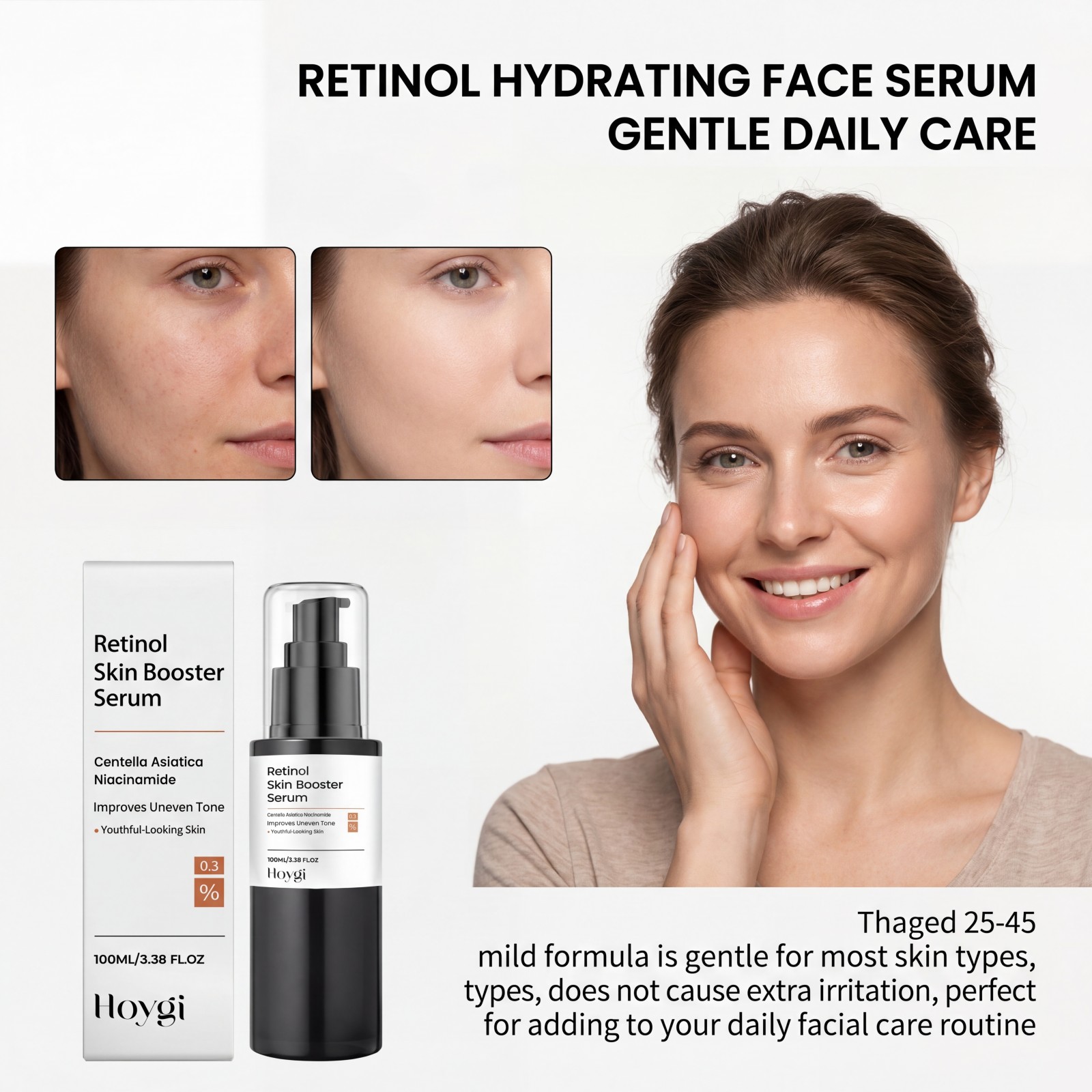 100ml Retinol Skin Booster Ser - đánh giá và giá The Ordinary Serum Hyaluronic Acid