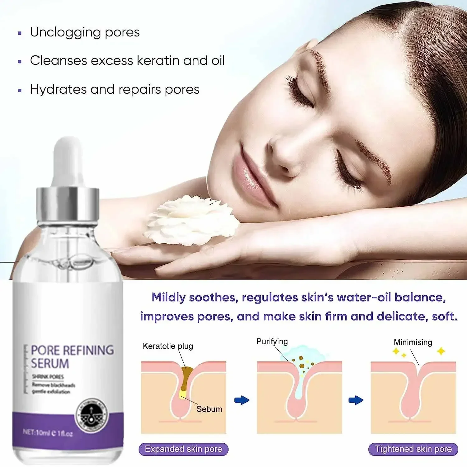 3nd Skin Texture | Pore Refini - đánh giá và giá The Ordinary Serum Hyaluronic Acid