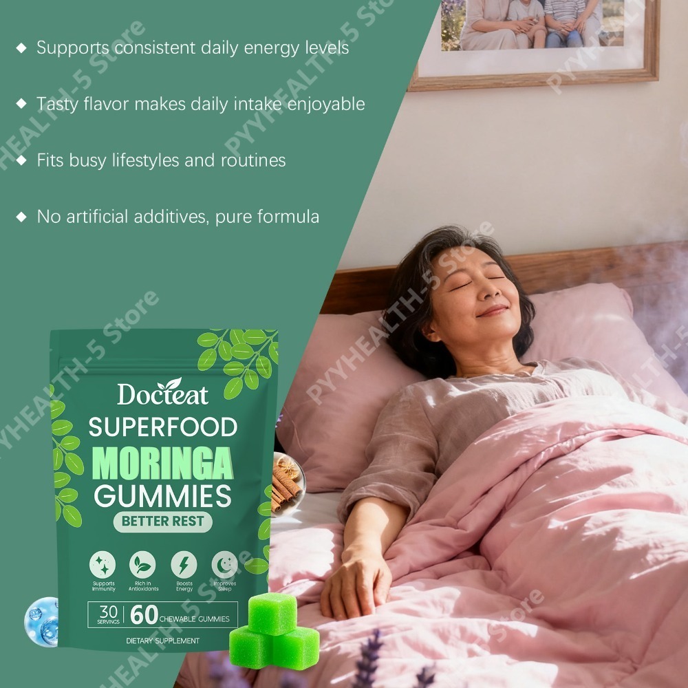 Docteat Moringa Gummies with B - đánh giá và giá Moringa Leaf Powder