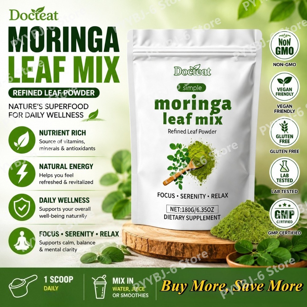 Docteat Moringa Leaf Powder, R - đánh giá và giá Moringa Leaf Powder