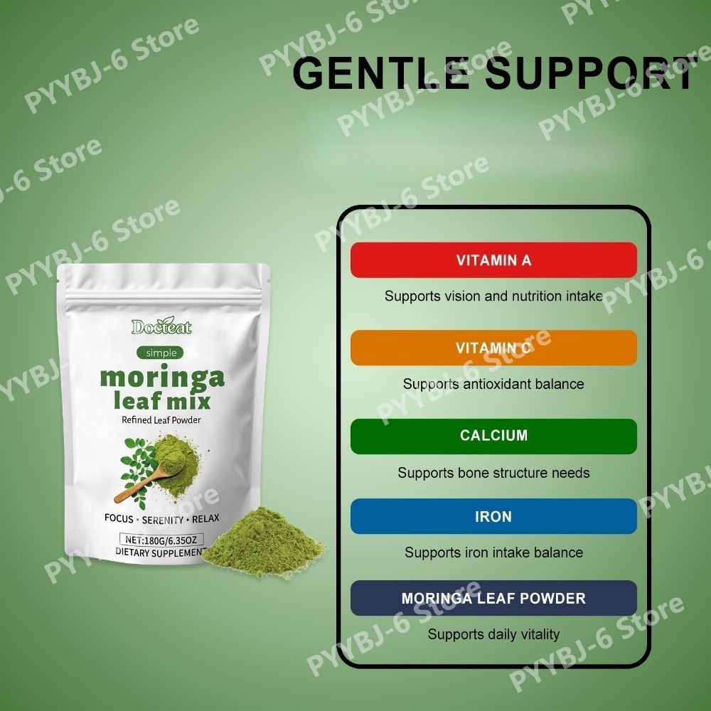 Docteat Moringa Leaf Powder, R - đánh giá và giá Moringa Leaf Powder